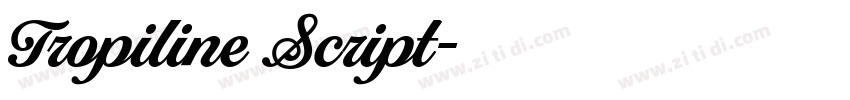 Tropiline Script字体转换